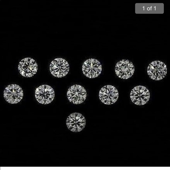 Set of 11 - 0.44 ct. Round Diamonds - UNTREATED - Picture 3 of 3